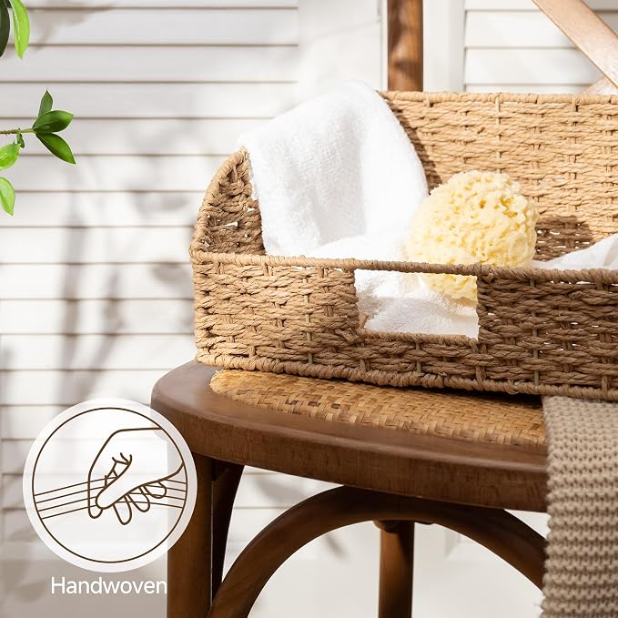 StorageWorks Pantry Baskets for Organizing, Paper Rope Storage Baskets for - Image 4