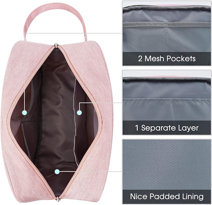 Narwey Travel Toiletry Bag for Women Traveling Dopp Kit Men Travel Bag for - Image 5