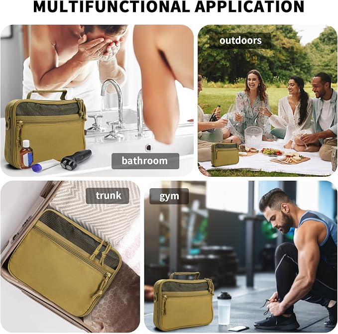 SMONT Toiletry Bag for Men Travel Toiletry Organizer Dopp Kit Organizer - Image 6