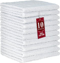 DecorRack 10 Pack 100% Cotton Wash Cloth, Luxurious Soft, 12 x 12 inch Ultra by DecorRack