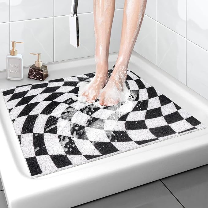 Square Shower Mat Non-Slip 24x 24 Inch, Soft Comfort Bath Mat by Unknown