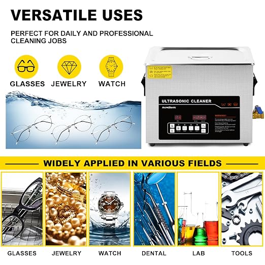 Ultrasonic Cleaner 6L Dual-Frequency Professional Digital Stainless Steel - Image 4