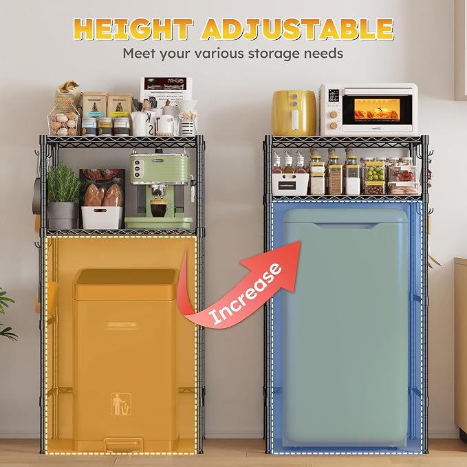 REIBII 2 Tier Mini Fridge Shelf - Image 5