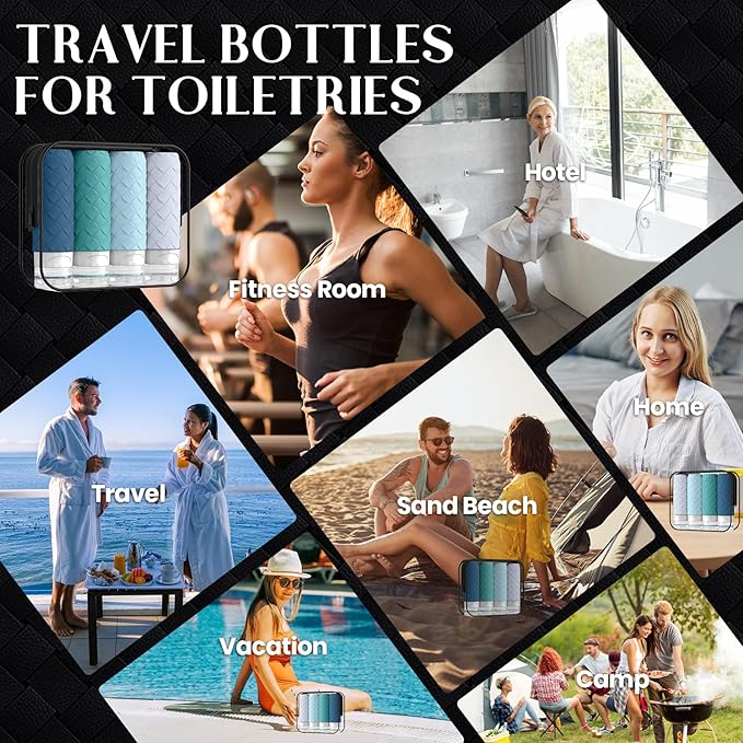 Travel Bottles for Toiletries, TSA Approved Silicone Travel Size Containers for - Image 7