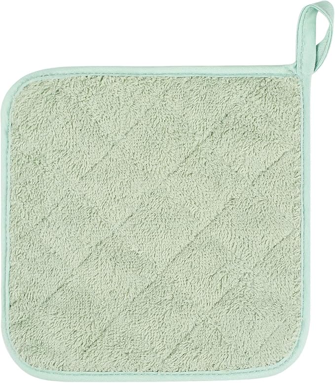 100% Cotton Kitchen Everyday Basic Terry Pot Holder Heat Resistant Coaster - Image 3