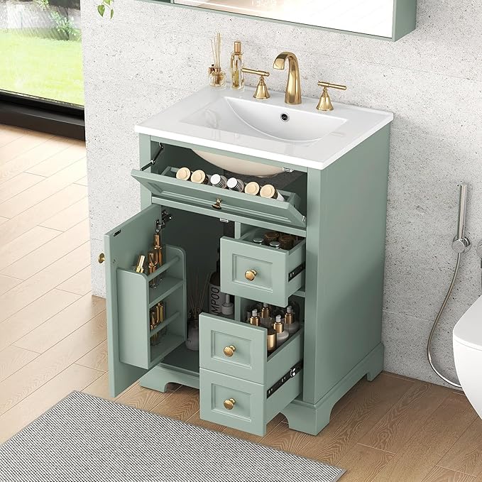 Harper & Bright Designs 24" Bathroom Vanity by HarperBrightDesigns