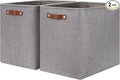 HNZIGE Tall Storage Baskets for Shelves, Rectangular Fabric Organizer by HNZIGE