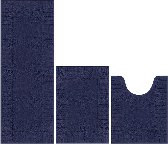 Pauwer Bathroom Rugs Sets 3 Piece Bathroom Shower Rugs - Image 8