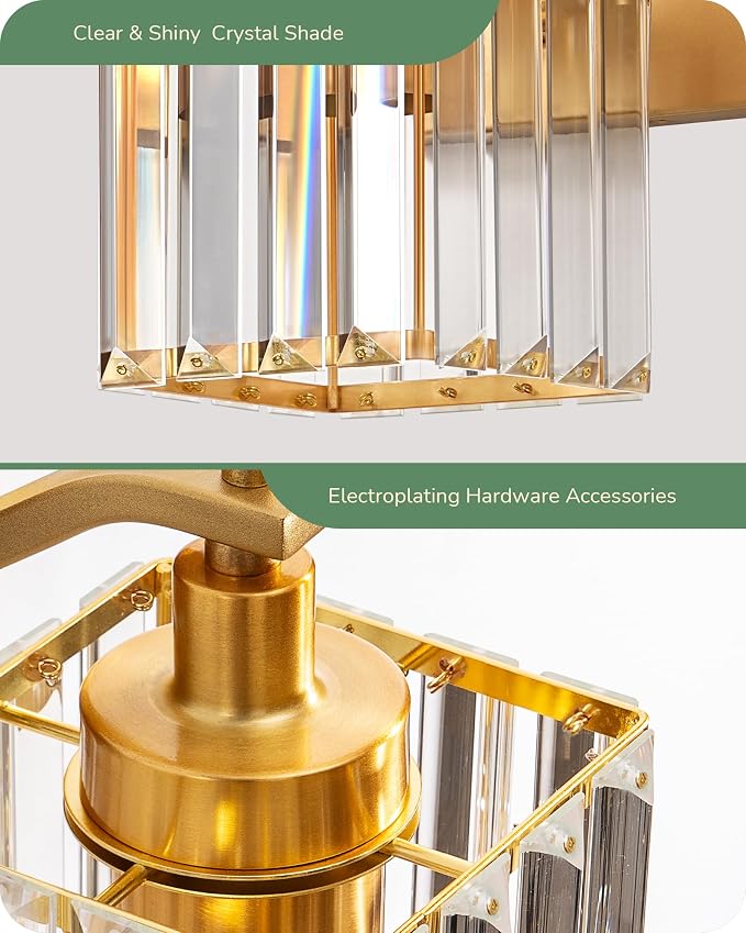 EDISHINE Hardwired Bathroom Vanity Light, Modern Bathroom Lighting Fixtures - Image 2