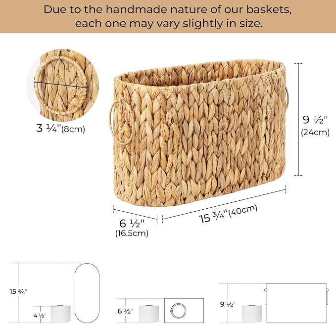 StorageWorks Toilet Paper Storage, Toilet Paper Storage Holder - Image 2