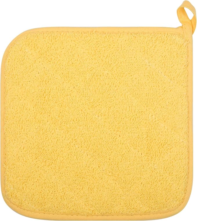 100% Cotton Kitchen Everyday Basic Terry Pot Holder Heat Resistant Coaster - Image 3