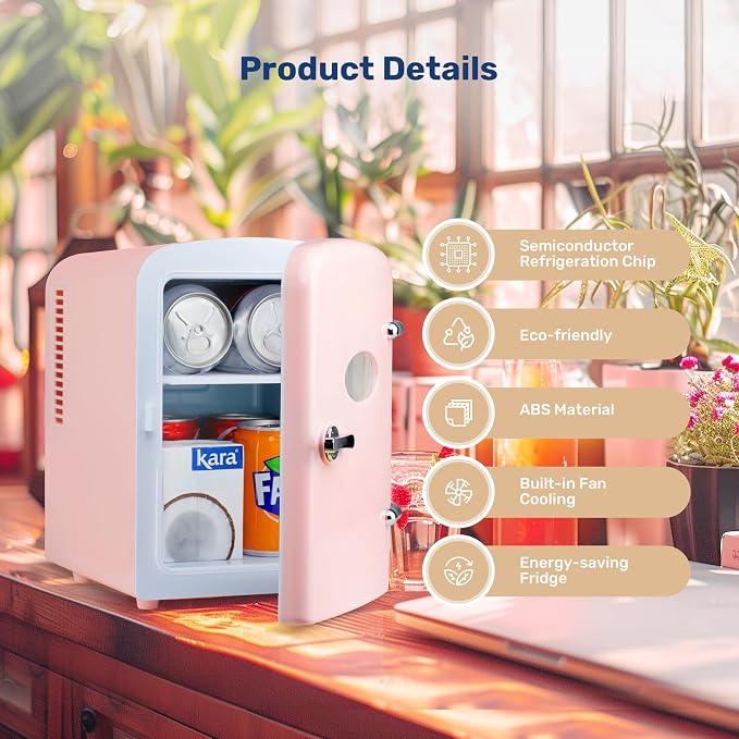 Simple Deluxe 4L/6 Can Portable Mini Fridge - Image 5