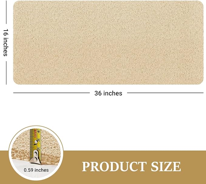 LuxStep Shower Mat Bathtub Mat, 36x16 inch, Non-Slip Bath Mat - Image 2