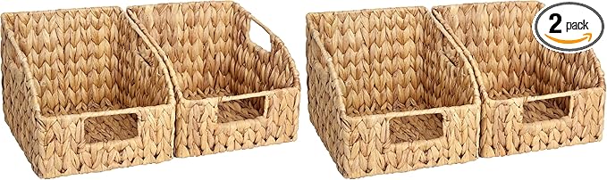 StorageWorks Pantry Baskets for Organizing, Wicker Basket by StorageWorks