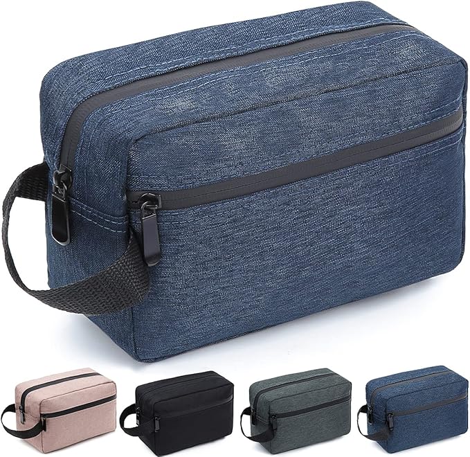 Travel Toiletry Bag for Women and Men, Water-resistant Shaving Bag for by FUNSEED