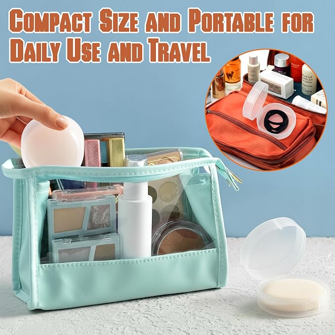 8 Pcs Portable Plastic Travel Cotton Pad Holder - Image 6