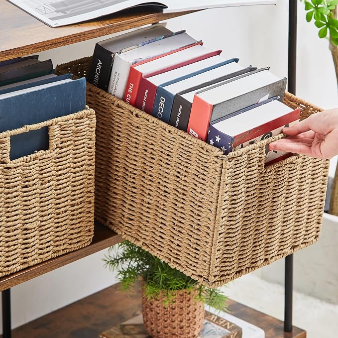 Vagusicc Wicker Storage Basket, Small Storage Baskets - Image 6