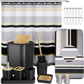 24PCS Bathroom Sets with Shower Curtain and Rugs by BetterbathroomwithXLHOME