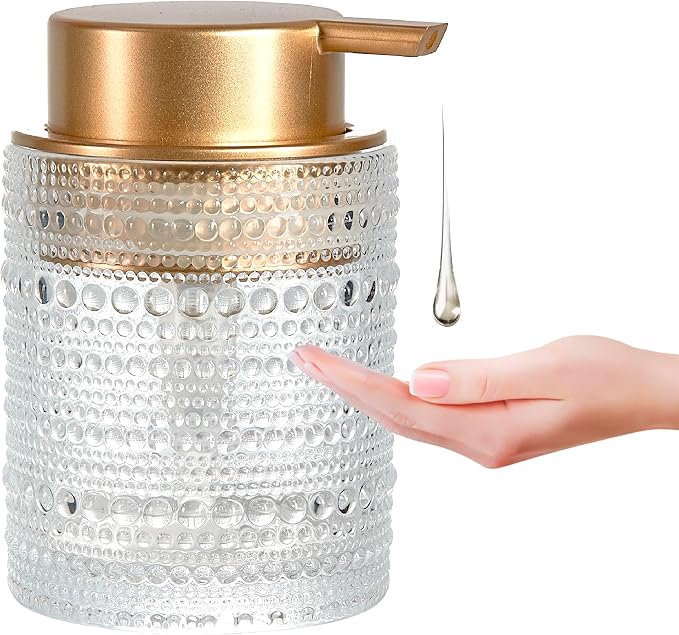 12 Oz Glass Soap Dispenser by MKLZ