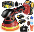 Cordless Car Buffer Polisher kit 6-Speed Orbital Design, LED Display, by Niusken