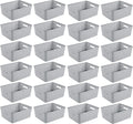 Sterilite 24 Pack Plastic Storage Bin Organization Containers, Short Baskets by Sterilite