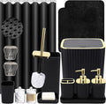 Bathroom Set with Shower Curtain and Rugs- 25PC Bathroom Accessory Set by BetterbathroomwithXLHOME