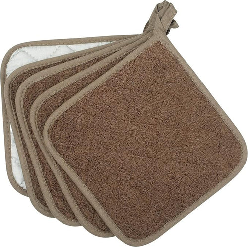 100% Cotton Kitchen Everyday Basic Terry Pot Holder Heat Resistant Coaster - Image 2