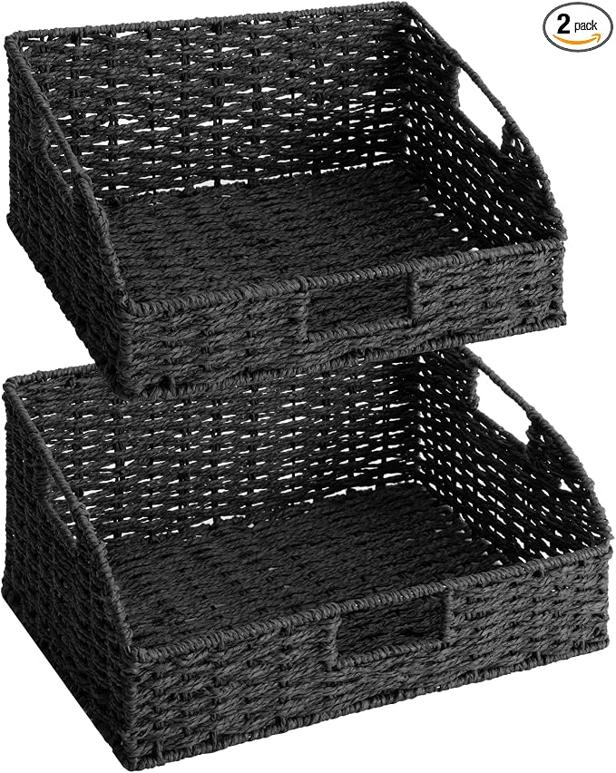 StorageWorks Wicker Baskets by StorageWorks