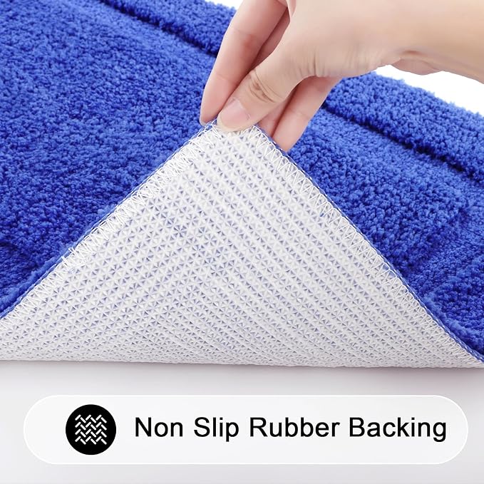 SHACOS Super Soft Bathroom Rugs Set of 2 Pieces 20x32 inch Microfiber Bath Mat - Image 3