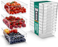 Sorbus 10-Pack Large Clear Plastic Organizing Bins – Clear Bins by Sorbus
