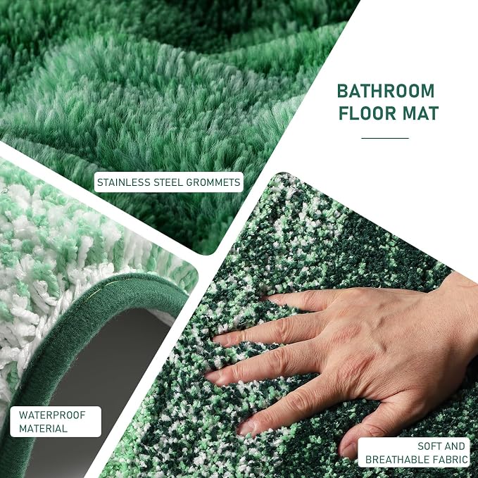 Dark Green Bathroom Accessories Set - Image 7