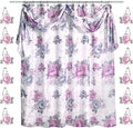 Zahari Home 13pc Michelle Bathroom Shower Curtain Sets Shower Curtain & 12 by ZahariHome