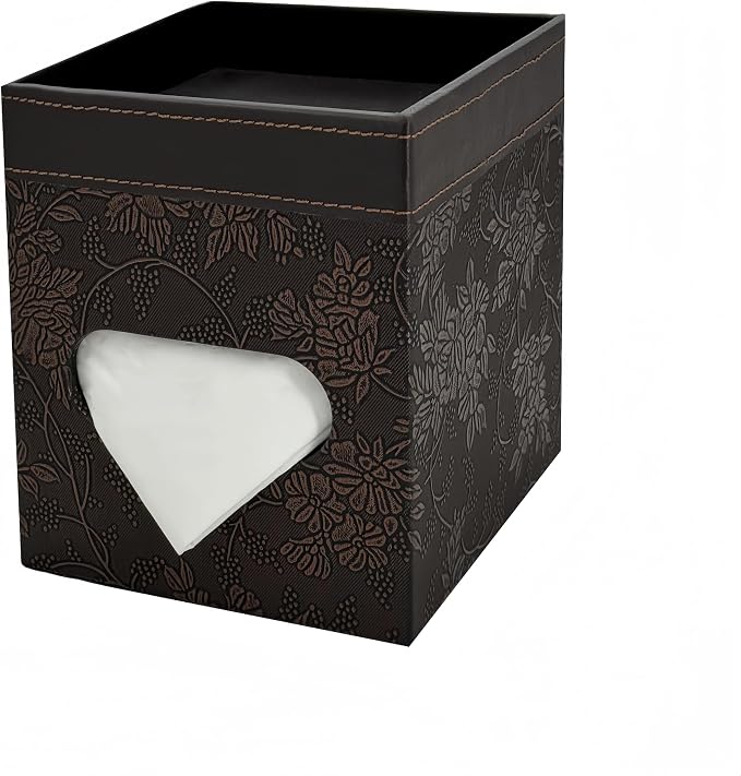 PU Leather Tissue Box Cover Square, Modern Tissue Holder - Image 6