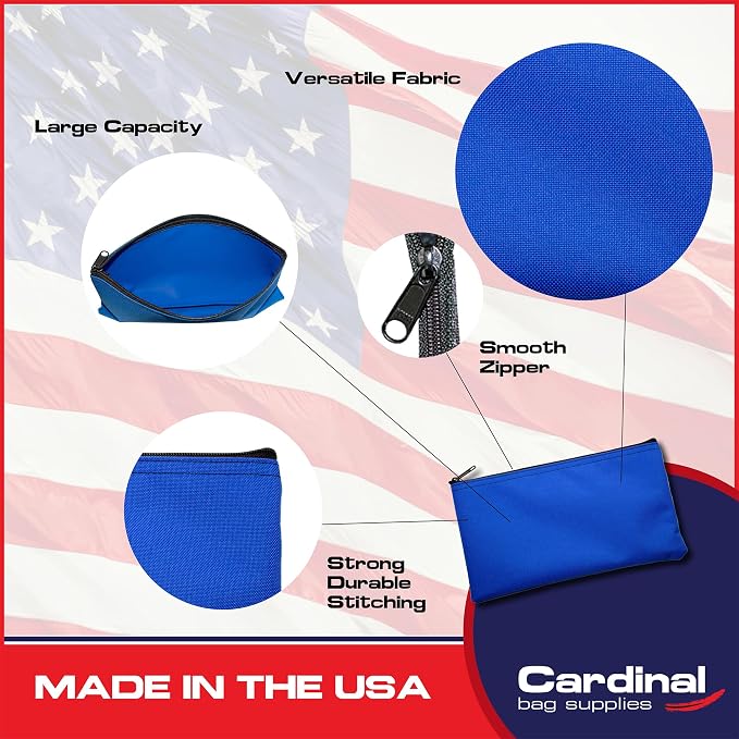 Multipack of 2 Compact Zipper Cloth Pouches, Zipper Bag, Travel Toiletry - Image 3