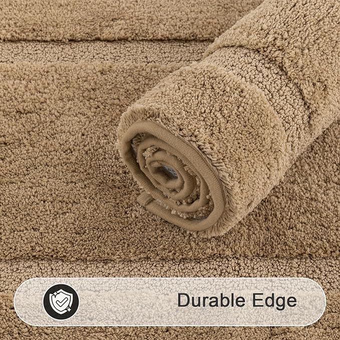 SHACOS Soft Fluffy Bathroom Rugs Sets of 2 Pieces 32x20 inch Non Slip Washable - Image 8