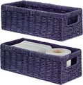 Vagusicc Wicker Storage Basket, Paper Rope Wicker Baskets by Vagusicc