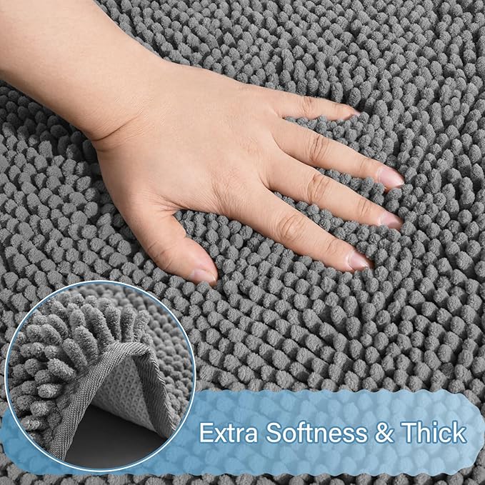 AROGAN Bathroom Rug Sets 2 Piece, Machine Washable Bath Rug Set, Absorbent and - Image 6