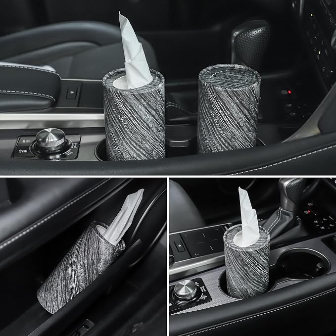 SINGARO Car Tissue Holder, 4 Pack Car Cup Holder Facial Tissues - Image 5