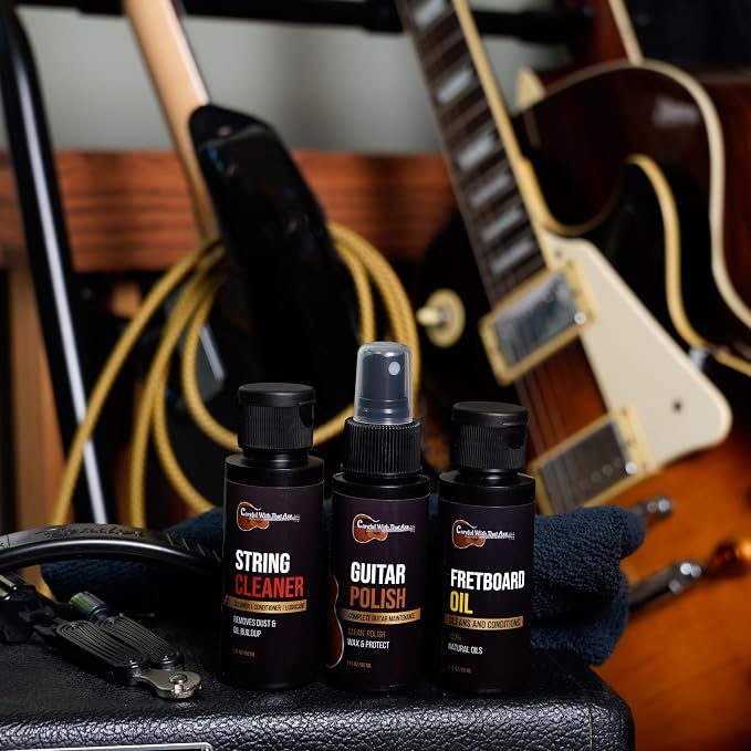 Guitar Cleaner Polish, String Cleaner, Winder and Fretboard Oil Care Kit | MADE - Image 2