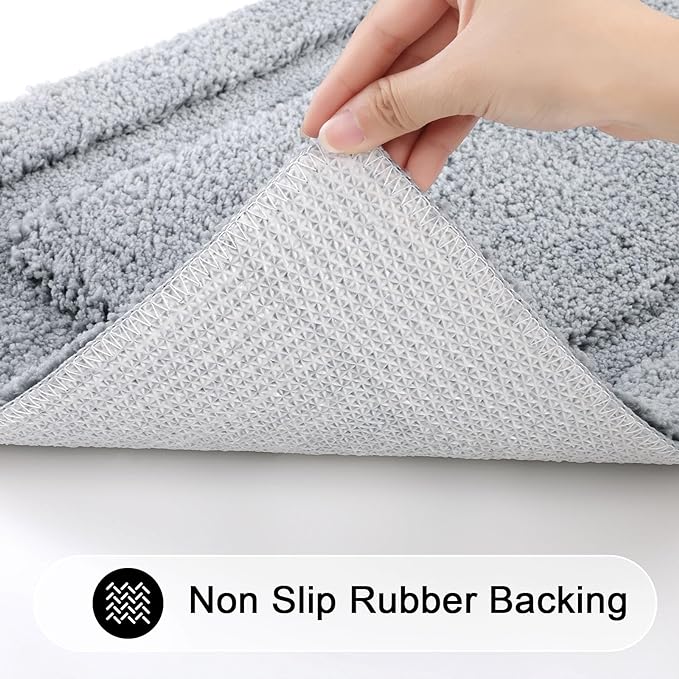 SHACOS Super Soft Bathroom Rugs Set of 2 Pieces - Image 4