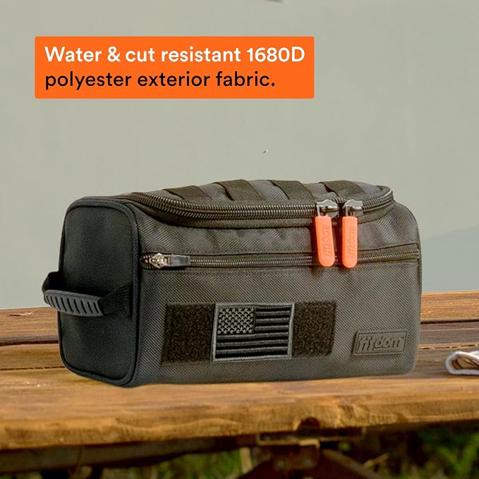 Fitdom Hanging Toiletry Bag Tactical Dopp Kit Case - Image 5