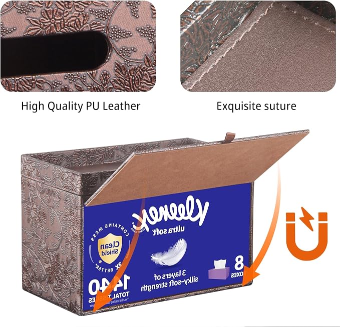 YAPISHI Large Tissue Box Cover Rectangle - Image 5