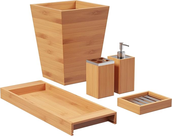 5-Piece Bathroom Decor Set by LavishHomeCollection