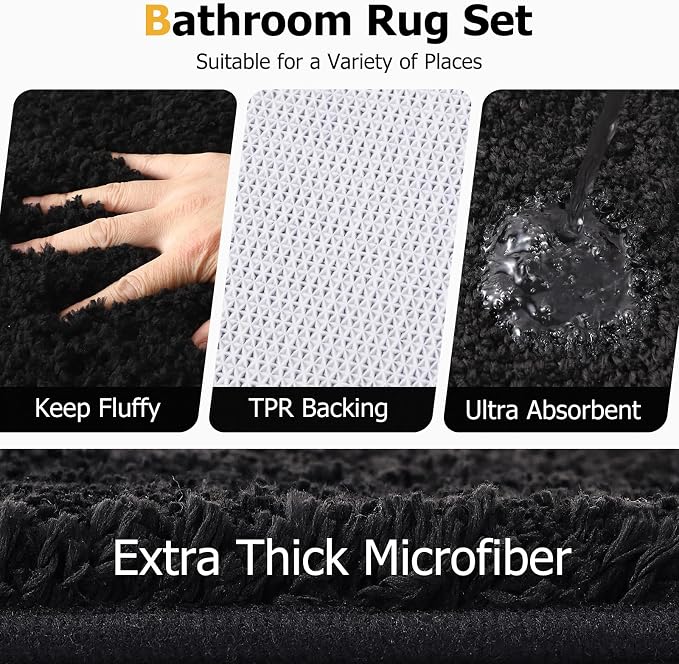 Bathroom Sets with Shower Curtain and Rugs - Image 5