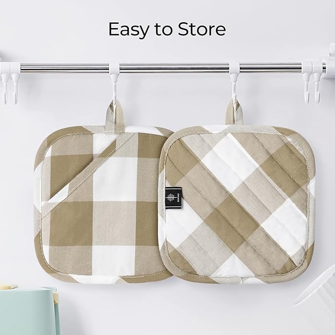 Cotton Pot Holders for Kitchen Heat Resistant Potholder, Hot Pads, Trivet - Image 7