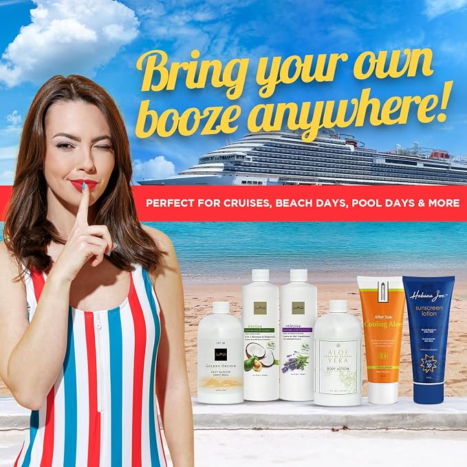 Cruise Alcohol Smuggling Kit Empty Shampoo Conditioner Bottles hide and drink - Image 4