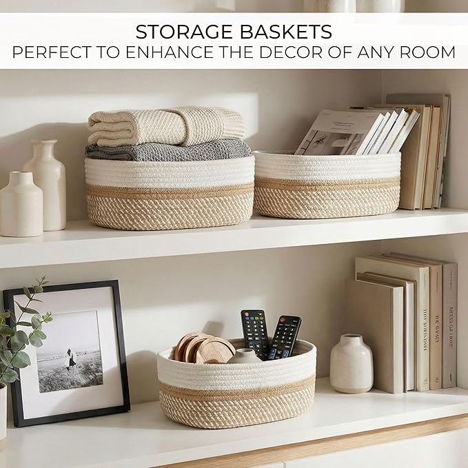 Beautiful Storage Basket Set of 3 - Image 4