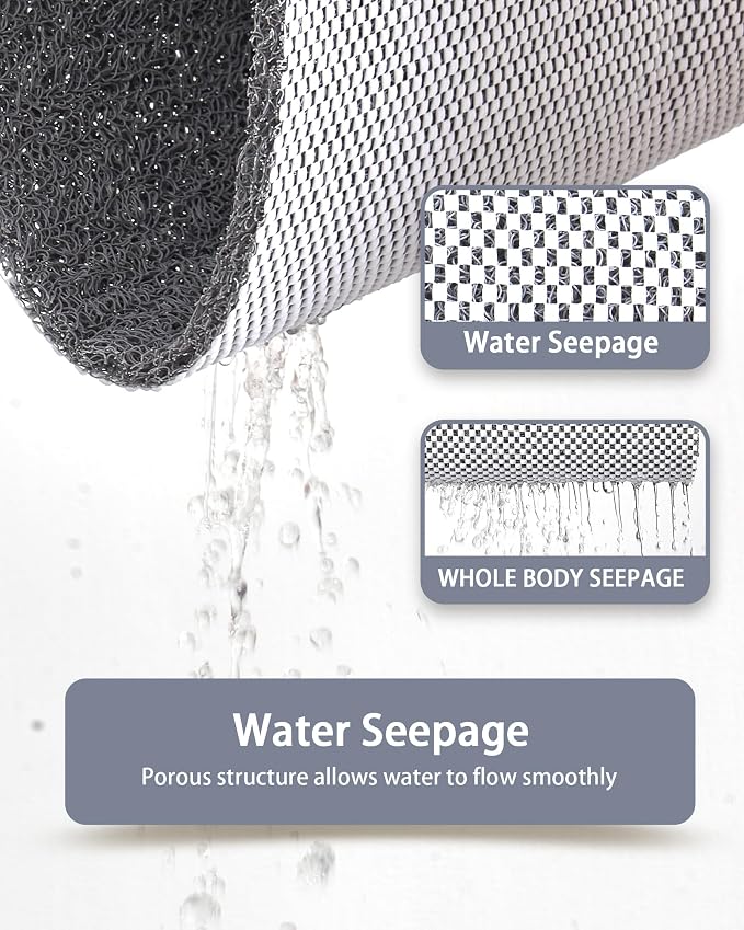 Mecko Non-Slip Shower Mat, Anti-Slip Bath Mat - Image 5