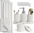 Clara Clark White Bathroom Set by ClaraClark