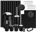 Black Bathroom Accessories Set, Bathroom Accessories Sets Complete by ALPIRIRAL